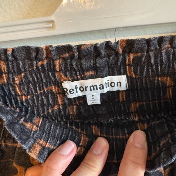 🤎🖤Reformation Nashville Linen Short - Linguini Pattern🤎🖤 - Picture 4 of 4